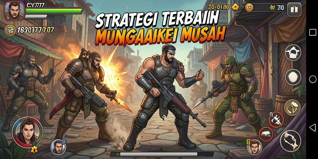 Tangkapan layar gameplay <strong>CV777</strong> yang memperlihatkan pertempuran strategi intens.