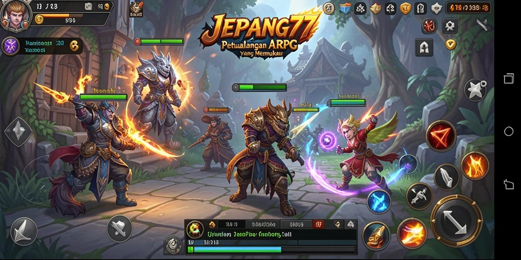 Tangkapan layar menampilkan pertarungan sengit dalam <strong>JEPANG77</strong> dengan grafis yang memukau.