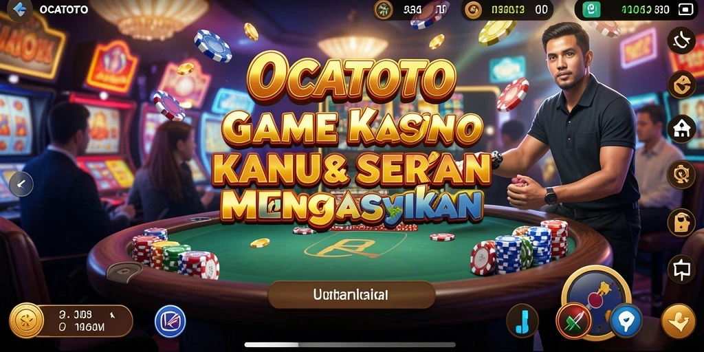 Screenshot OCATOTO menampilkan gameplay kasino yang menarik dan interaktif.