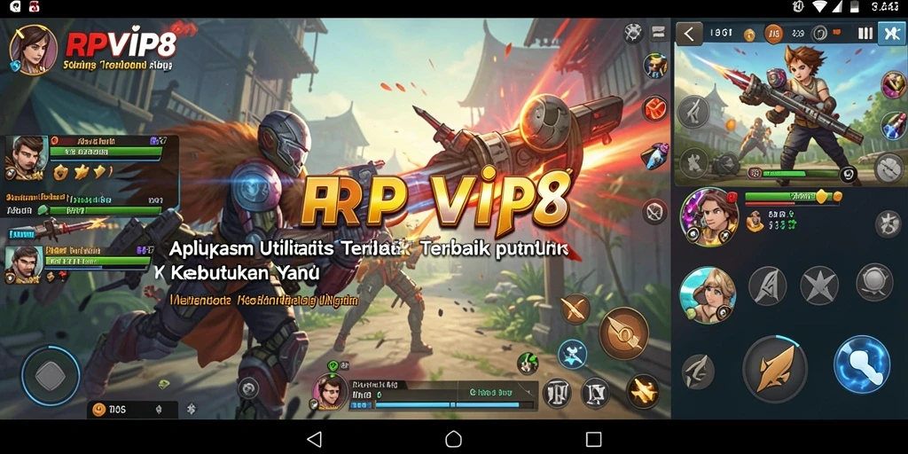 Tampilan antarmuka RPVIP8 yang sederhana dan informatif.