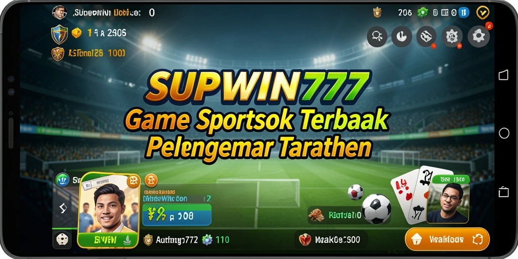 Tampilan gameplay menarik dari aplikasi Sportsbook SUPWIN777.